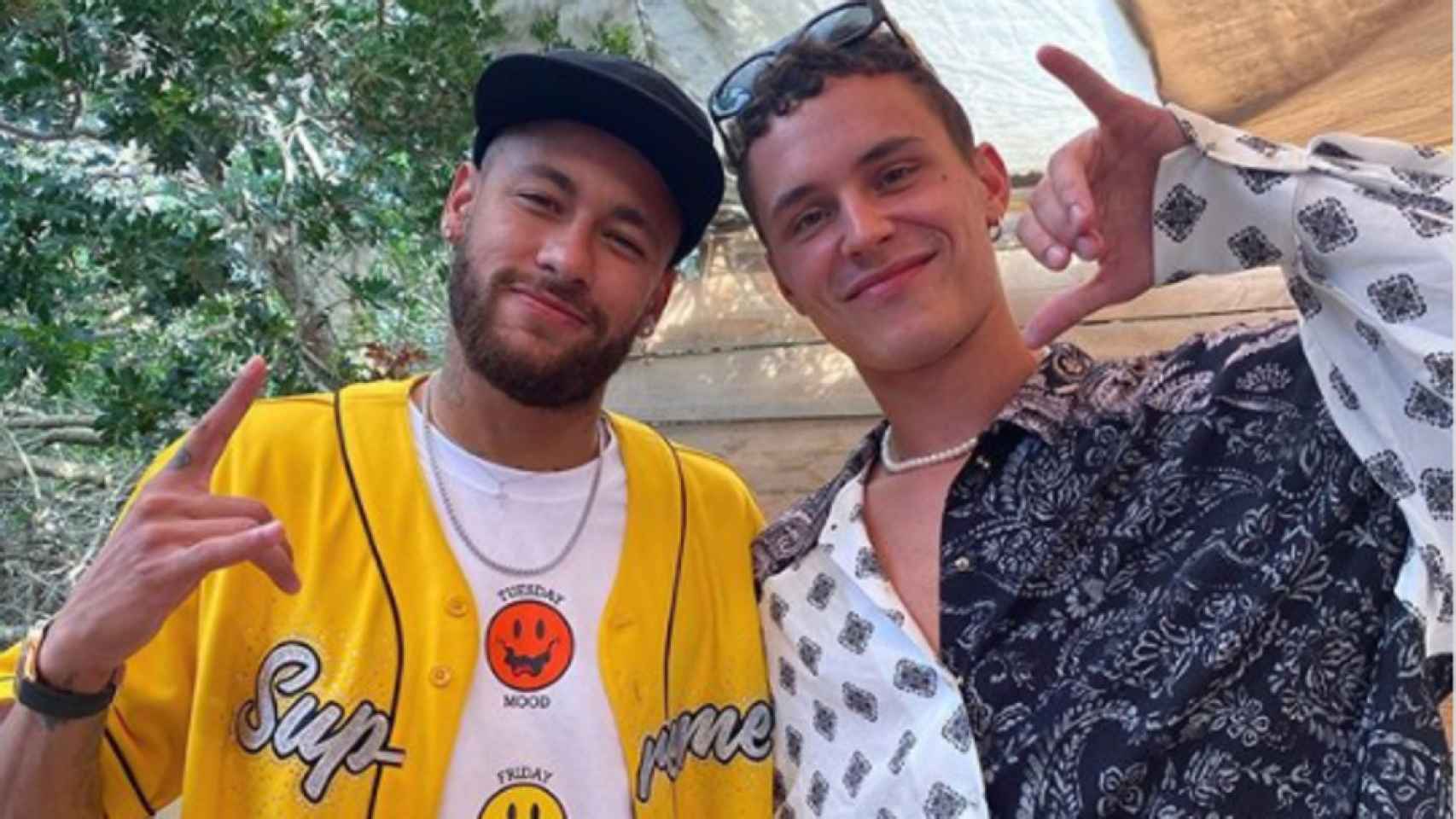 Neymar Jr. y Arón Piper (Instagram)