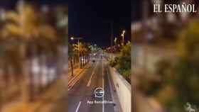 Último truco de la DGT para multarte: el vídeo con un coche oculto en un carril en obras