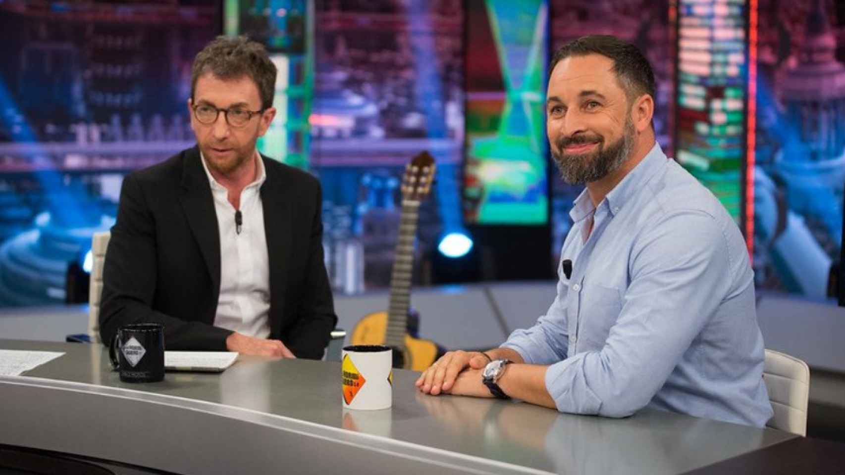 Pablo Motos y Santiago Abascal en 'El Hormiguero' (Antena 3)