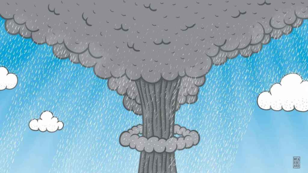 Uno de las consecuencias de los ensayos nucleares han sido las lluvias ácidas.