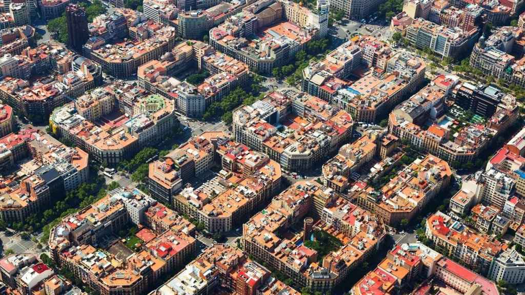 Imagen aérea de Barcelona.