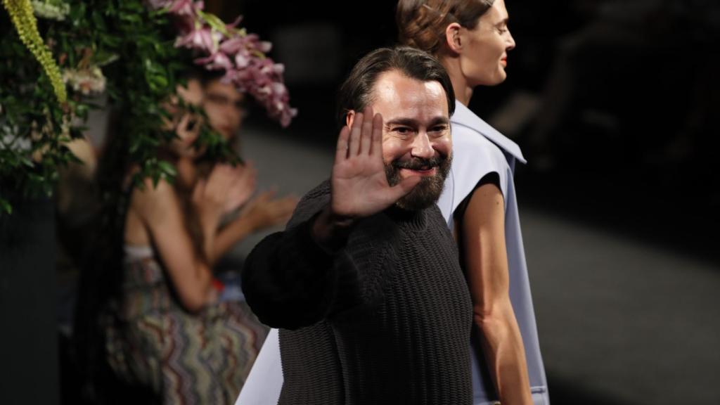 Juanjo Olivia durante la Pasarela Cibeles Fashion Week Madrid