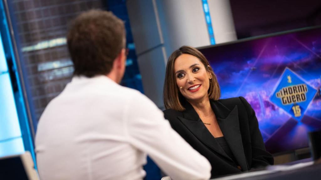 Pablo Motos junto a Tamara Falcó, nuevo fichaje de 'El Hormiguero' para su nueva temporada.