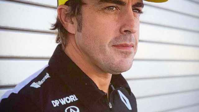 Fernando Alonso, con los colores de Renault