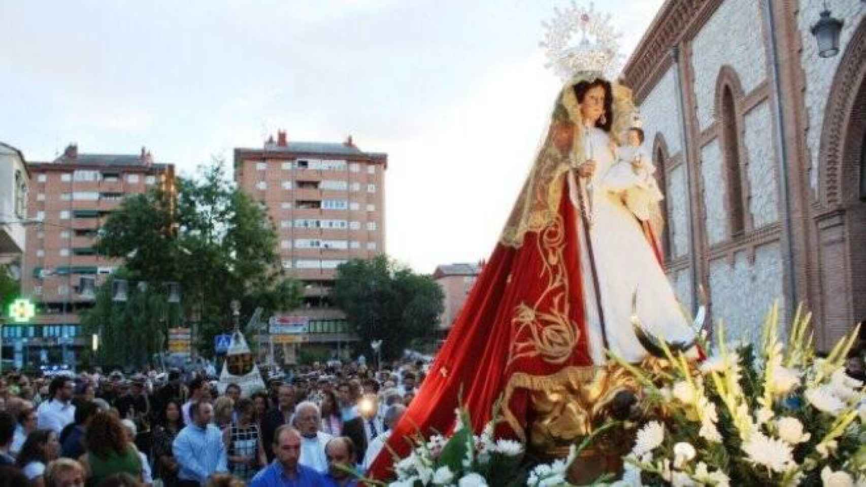 Imagen de archivo de una procesión de la Virgen de la Antigua