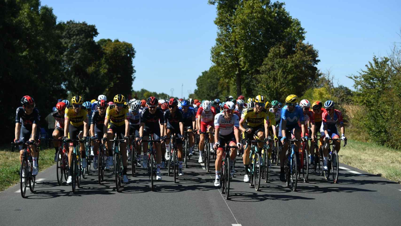 El pelotón del Tour de Francia en la etapa 11