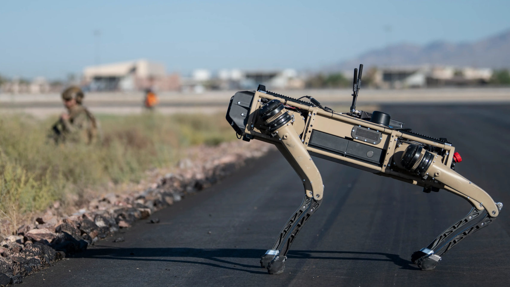 Un perro robótico, en unos ejercicios militares en los EEUU