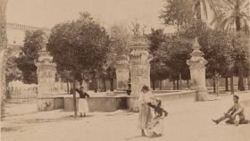 El Patio de los Naranjos, en una imagen de finales del siglo XIX.