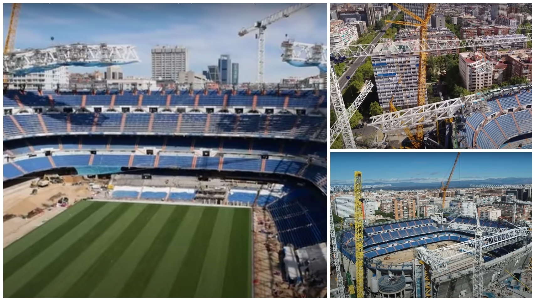 El Real Madrid enseña los espectaculares avances de las obras del Santiago Bernabéu