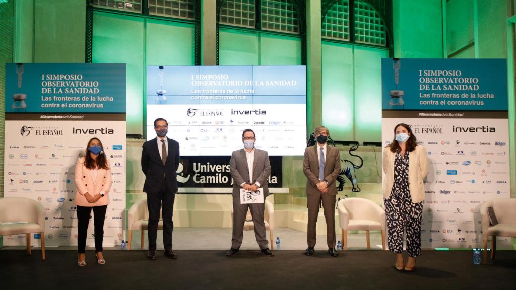 Raquel Murillo, Federico de Montalbo, Eduardo Ortega, Carlos Represas y Ofelia de Lorenzo.