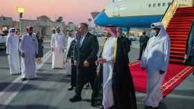 El secretario de Estado estadounidense, Mike Pompeo, llega a Doha.