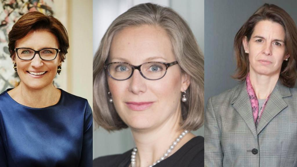 Las ejecutivas de Citi Jane Fraser, Kristine Braden y Leslie Rubio.