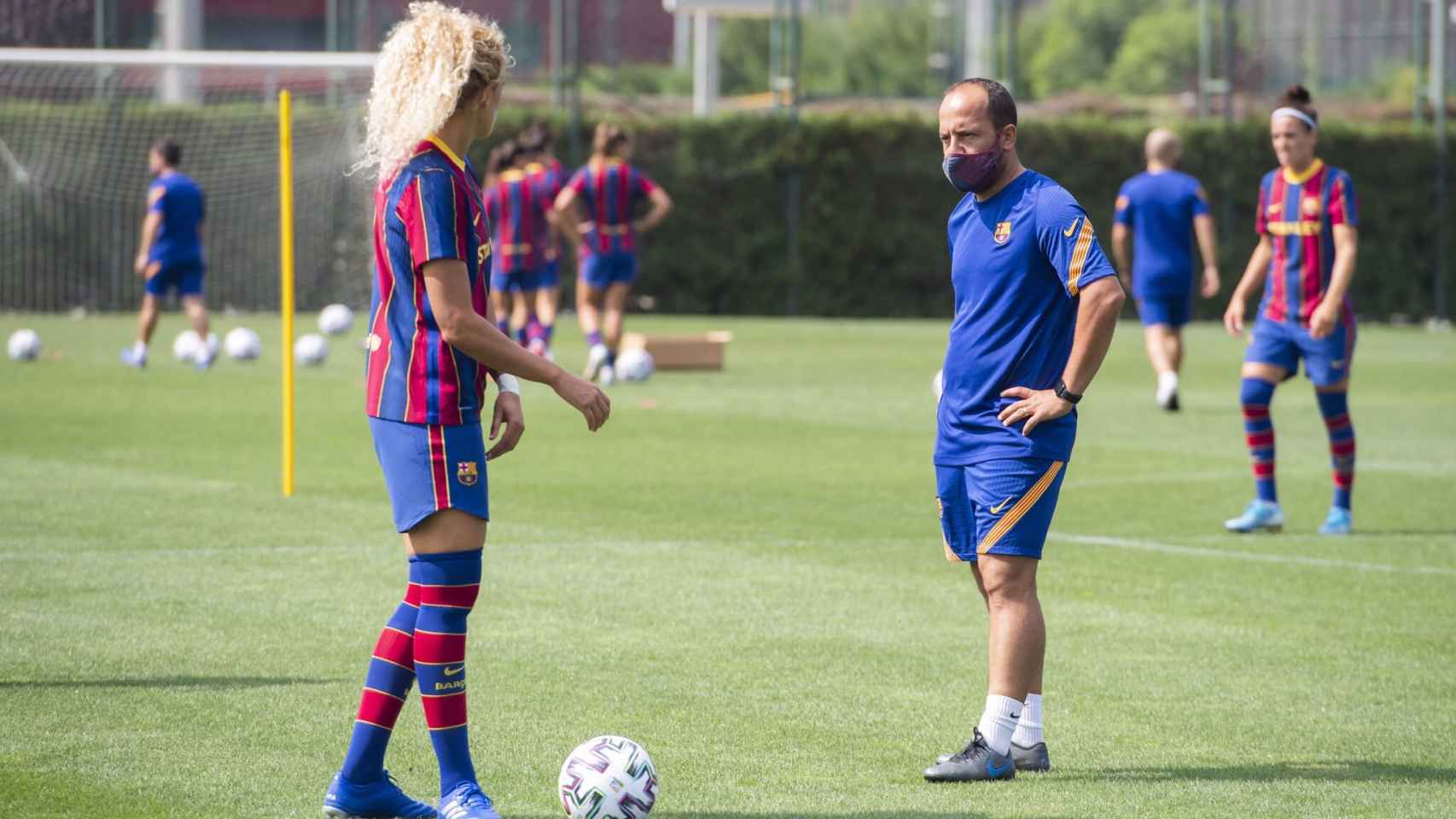 Entrenamiento del FC Barcelona Femenini