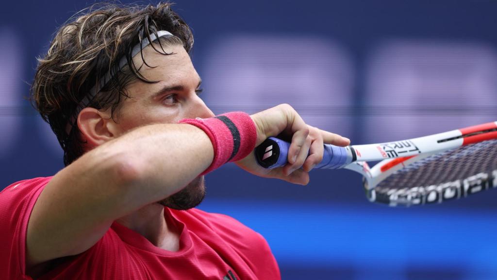Thiem, durante la final del US Open.