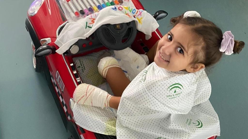 Carlota en el hospital