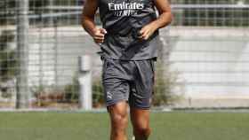 Asensio en el entrenamiento del Real Madrid