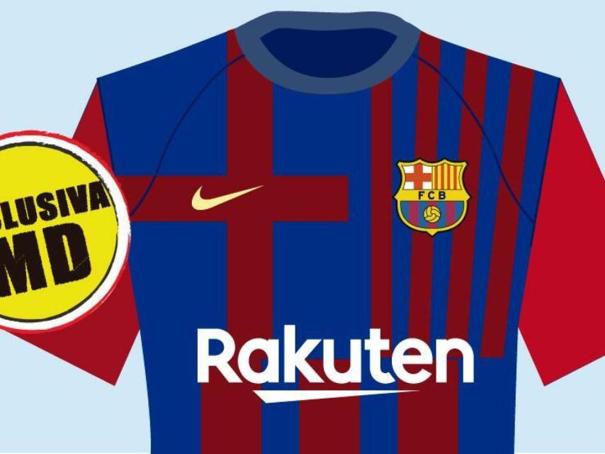 Diseño de la equipación del Barcelona para la 2021/2022