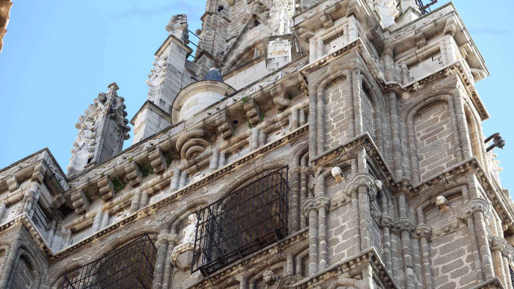 La torre de la Catedral de Toledo antes de su restauración (Ó. Huertas)