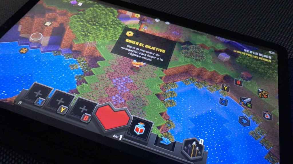 Juegos como Minecraft Dungeons están bien adaptados a la pantalla táctil