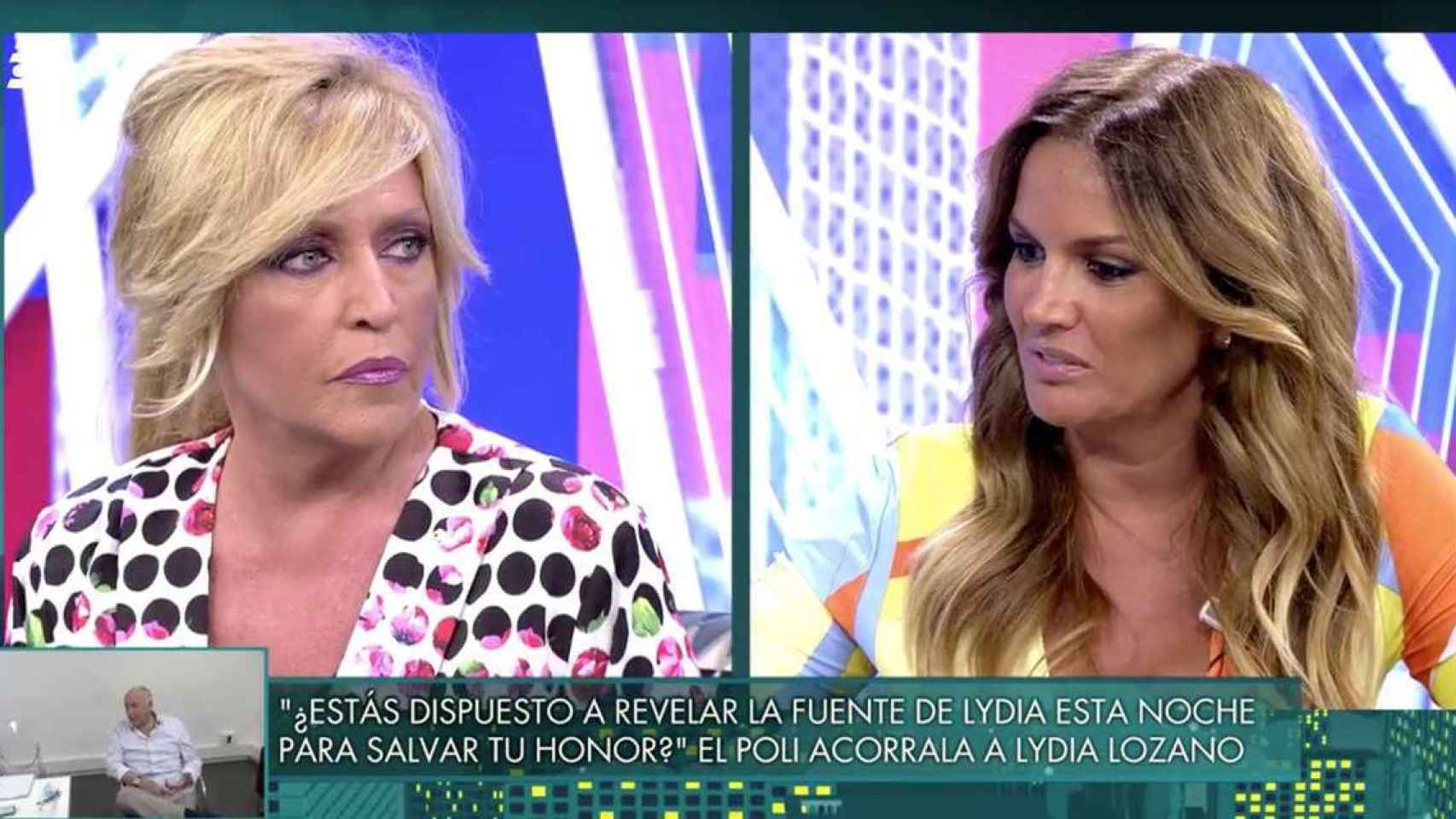 Marta López y Lydia Lozano en 'Sálvame'.