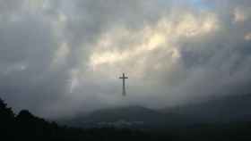 Fotografía de la Cruz del Valle de los Caídos compartida por Rocío de Meer.