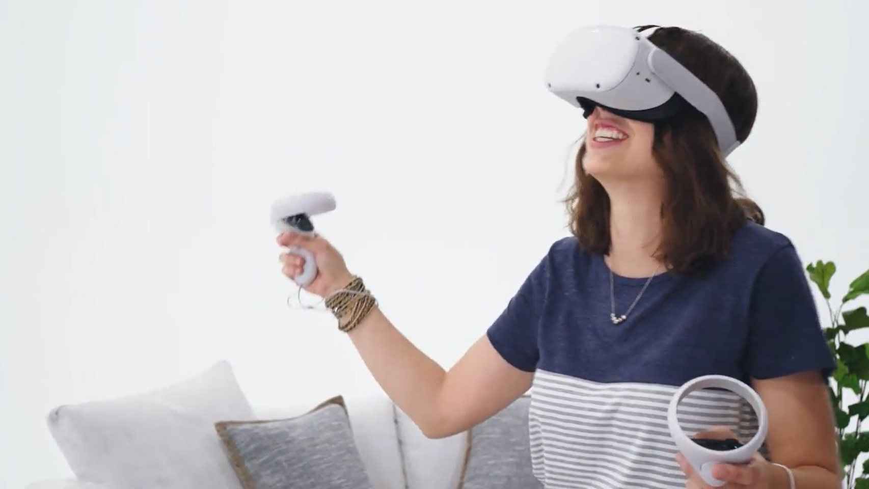 El Oculus Quest 2 es el nuevo dispositivo de realidad virtual de Facebook.
