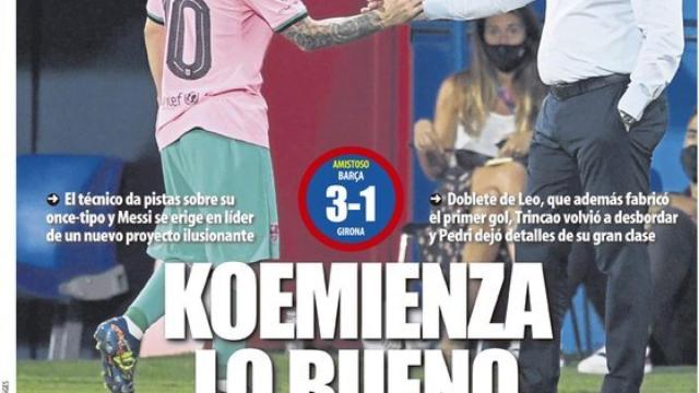 Portada Mundo Deportivo 17-09-2020