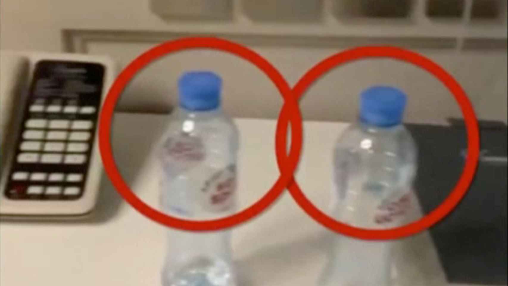 Las imágenes de las botellas publicadas en las redes sociales de los  colaboradores de Navalny.