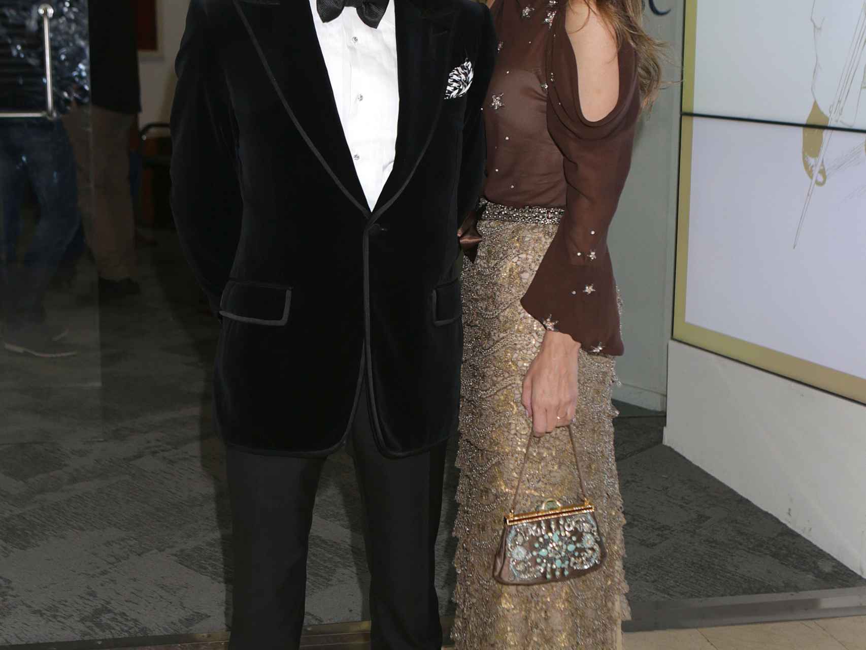 Paloma Cuevas y Enrique Ponce durante una gala en 2016.