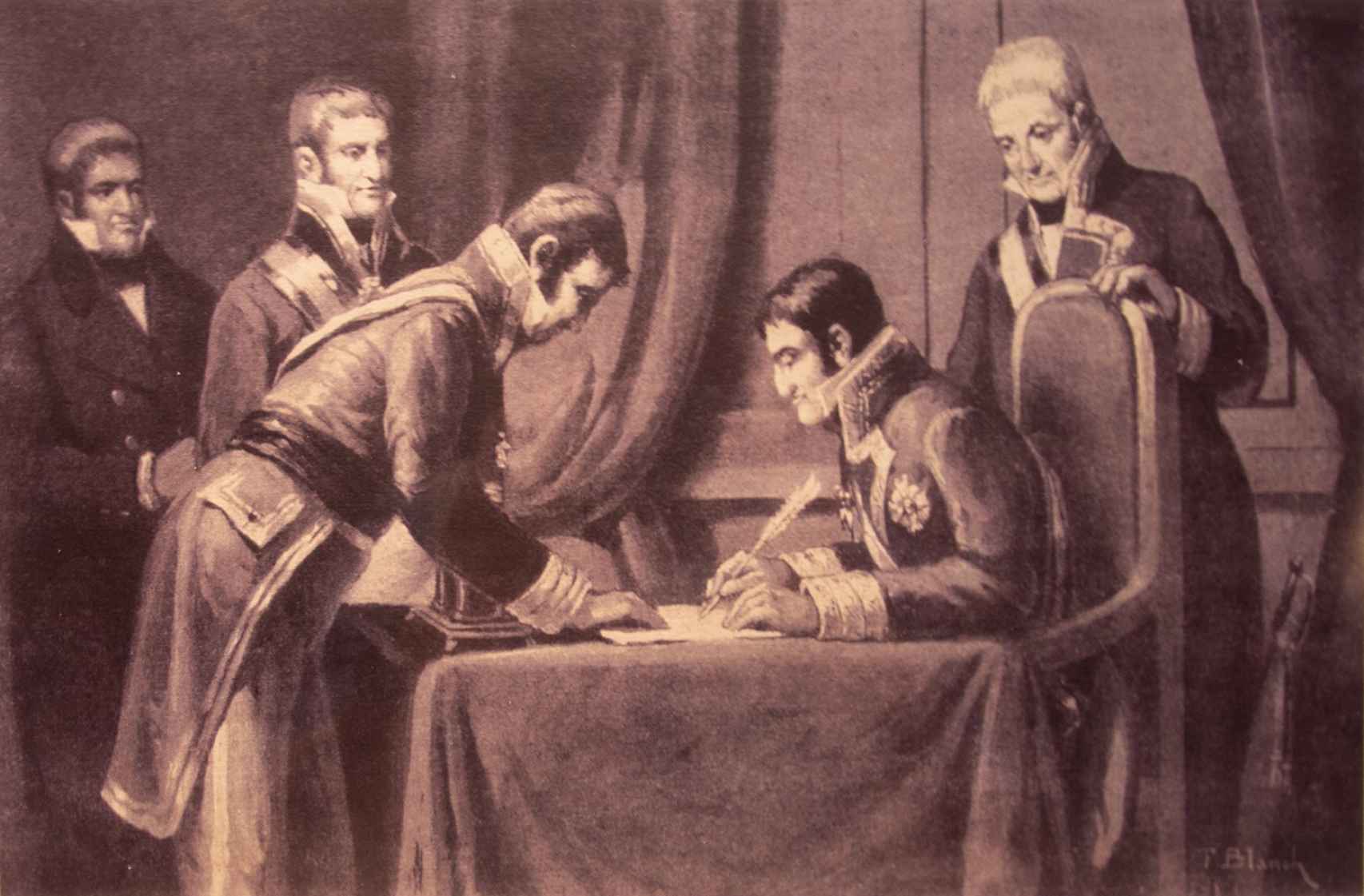 Derogación de la Constitución de 1812 por Fernando VII en el palacio de Cervelló.
