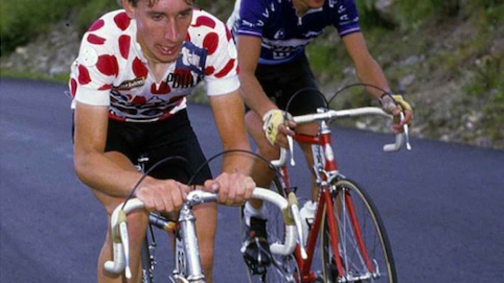 Robert Millar y Perico Delgado en el Tour del 84