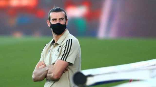 Gareth Bale, con mascarilla