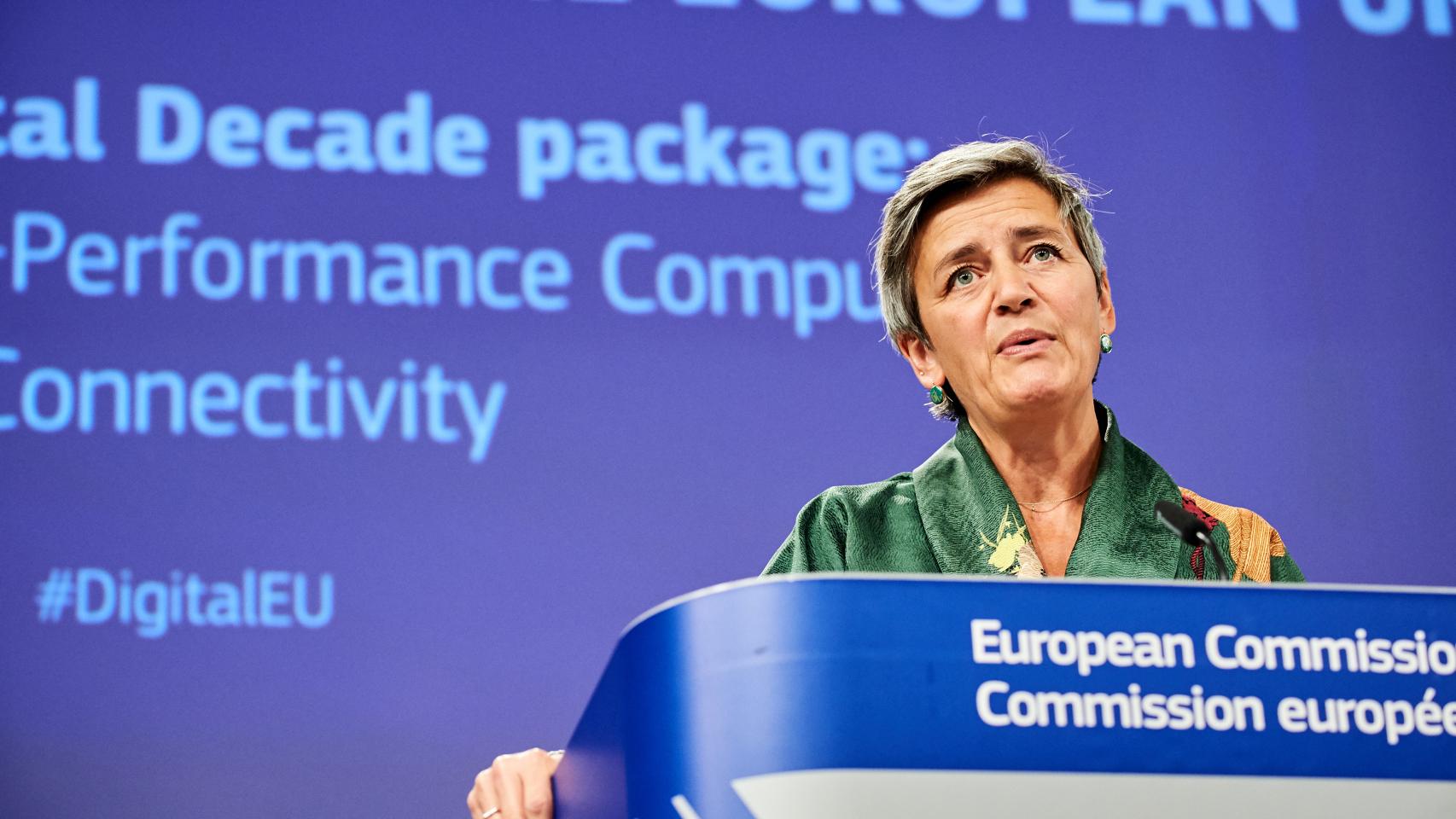 La vicepresidenta de la Comisión y comisaria europea de Competencia, Margrethe Vestager, fue la encargada de resolver el expediente de la multa a Google de 2018.