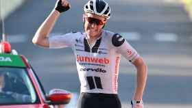 Andersen celebra su victoria en el Tour de Francia