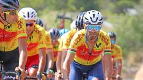 Alejandro Valverde, con el maillot de España