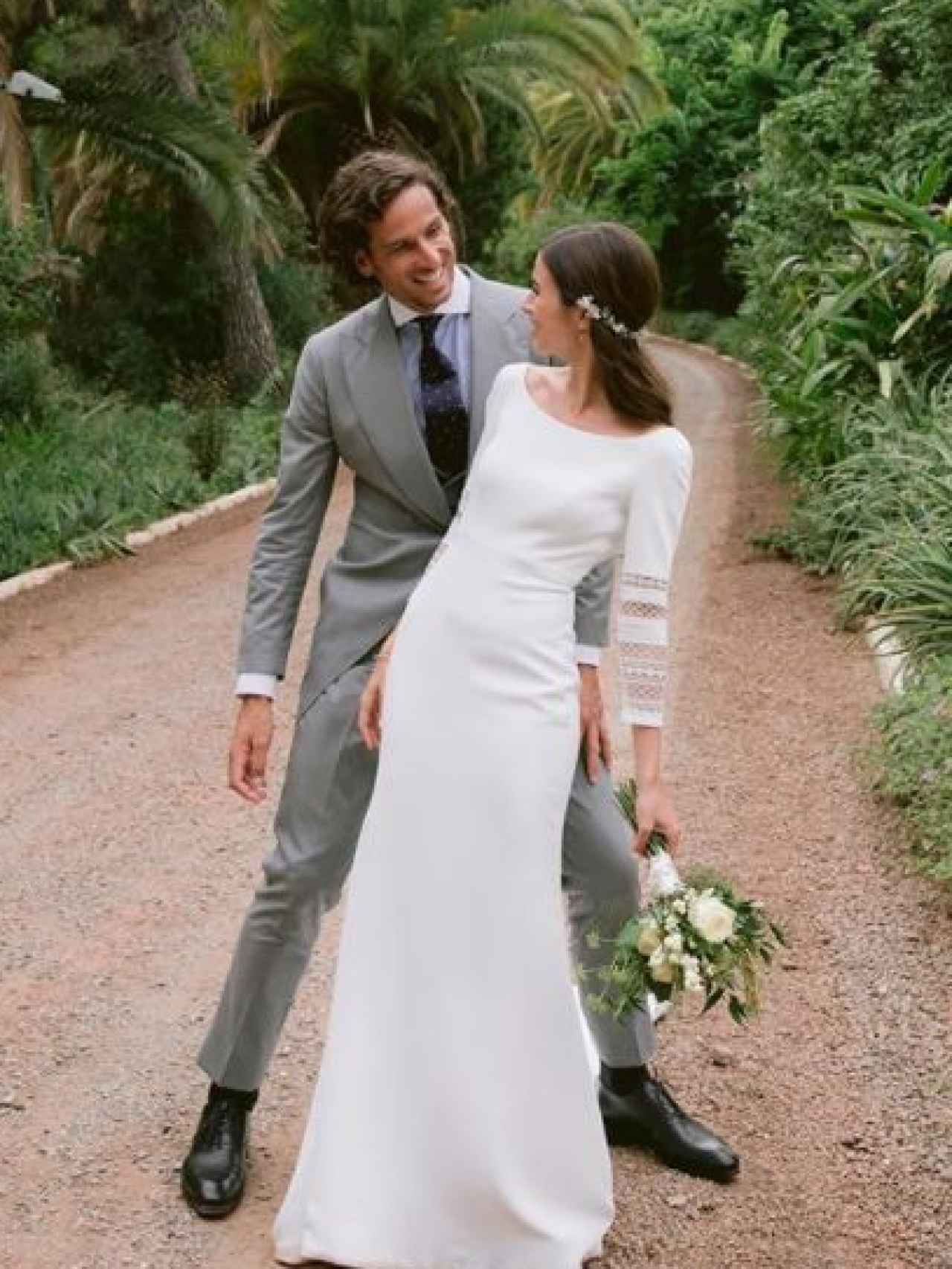 Sandra Gago y Feliciano López hace justo un año, en el día de su boda.