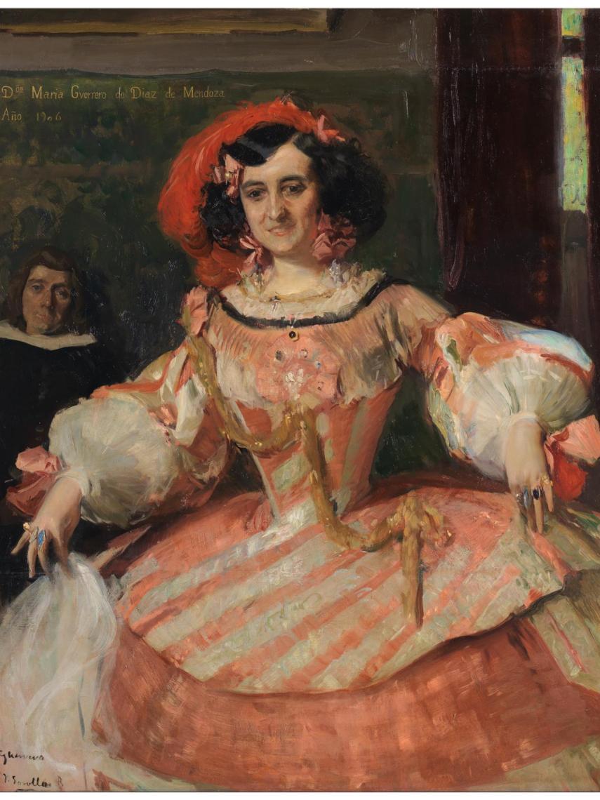 'La actriz Doña María Guerrero como la Dama Boba'.