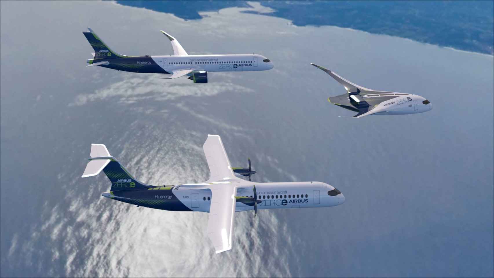 Nuevos aviones de emisiones cero de Airbus