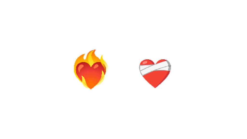 Emojis de corazón renovados.