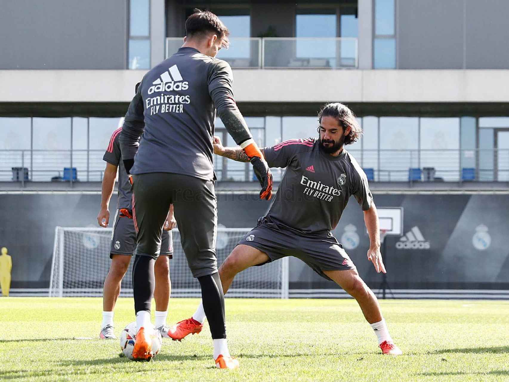 Isco durante el entrenamiento del Real Madrid