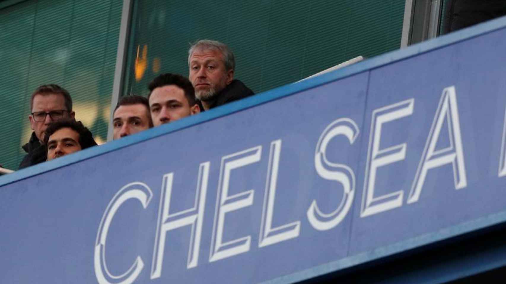 Abramovich, en el palco del Chelsea