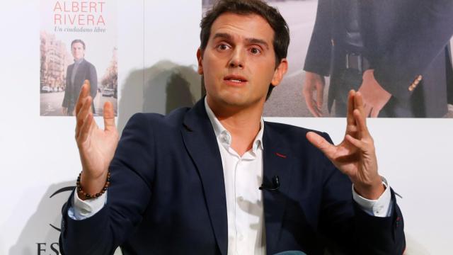 Albert Rivera, durante la presentación de su libro.