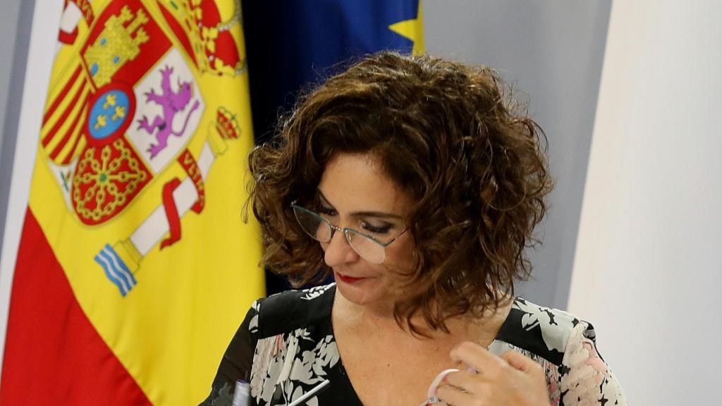 María Jesús Montero, en la rueda de prensa posterior al Consejo de Ministros.