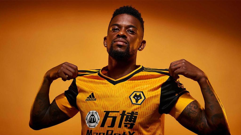 Nelson Semedo, con la camiseta de los Wolves