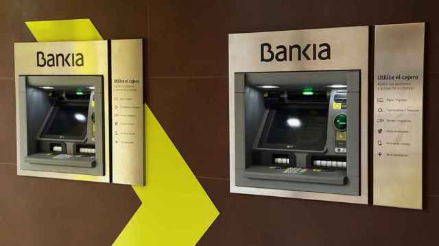 Imagen de cajeros de Bankia.