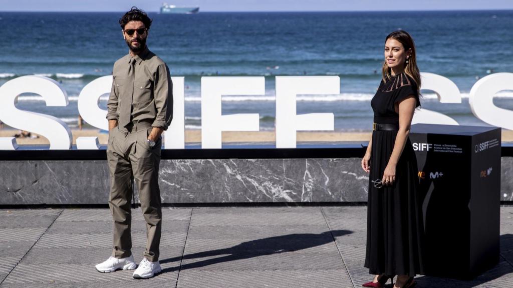 Javier Rey y Blanca Suárez, en el Festival de Cine de San Sebastián.