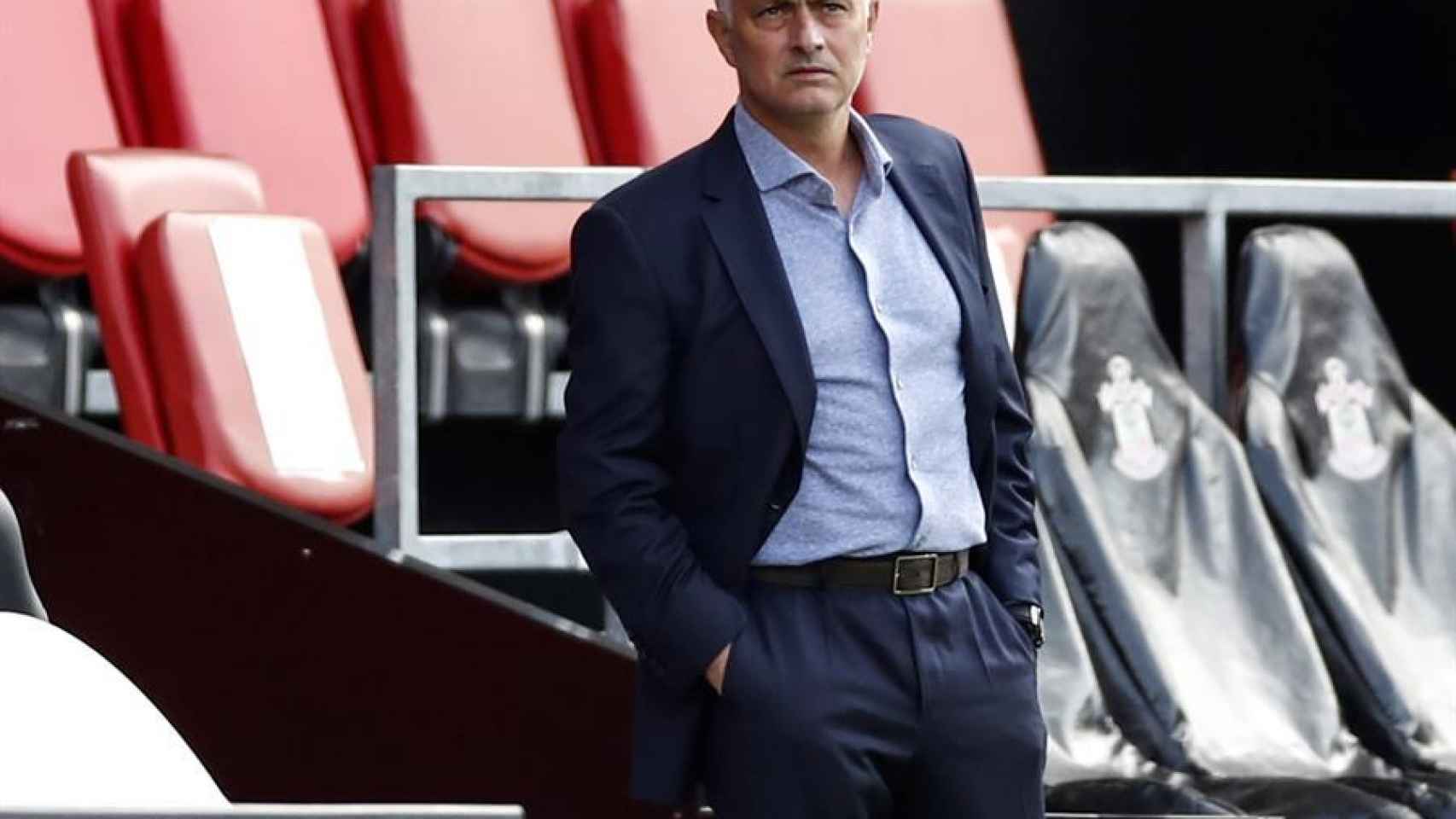 José Mourinho, en un partido del Tottenham