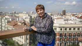 Celia Villalobos atiende a EL ESPAÑOL en la azotea de un hotel de Madrid.