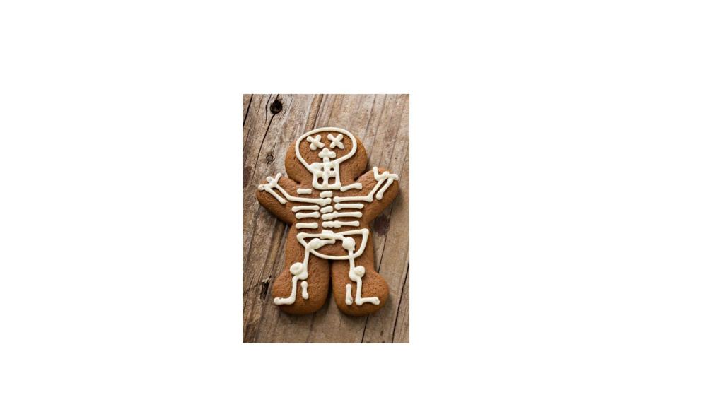 Galletas de jengibre esqueletos