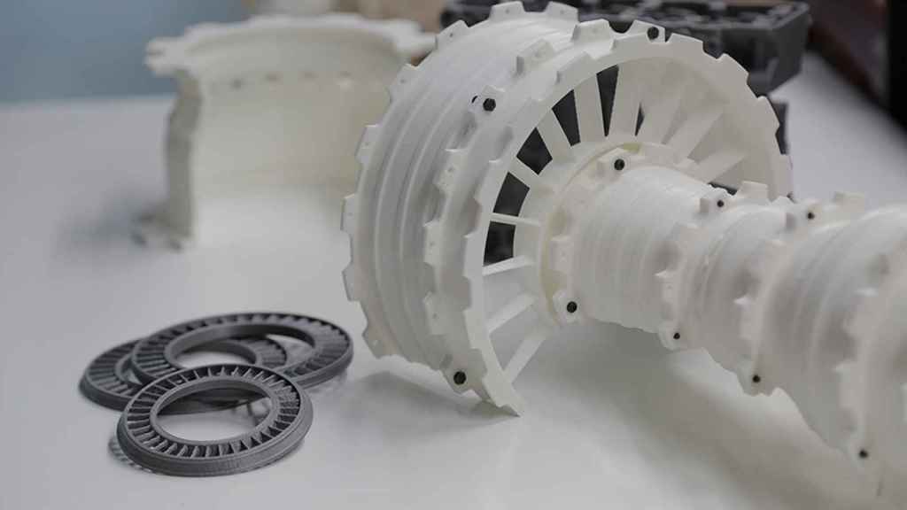 Pieza industrial impresa en 3D de Abax